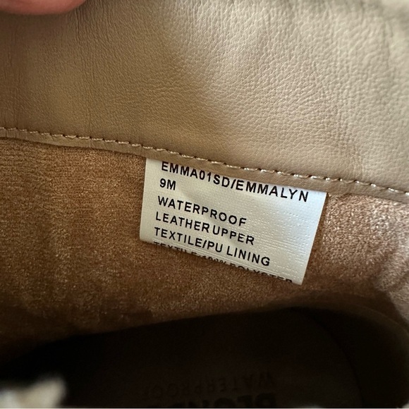 New Womens Blondo Waterproof Emmalyn Brown Leather Heel  New Blondo Emmalyn Waterproof Bootie - Tan Leather Sz 9